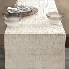 Alina jacquard asztali futó Bézs 40x140 cm