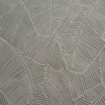 Isla banánlevél mintás jacquard asztalterítő Ezüst 140x180 cm