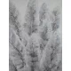 Növényi motívumot ábrázoló kézzel festett falikép 630 Szürke 90x120 cm