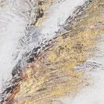 Növényi motívumot ábrázoló falikép 635 Szürke 50x70x3 cm - 8 cm
