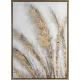 Növényi motívumot ábrázoló kézzel festett falikép 635 Szürke 50x70x3 cm - 8 cm