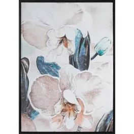   Orchidea kézzel festett falikép 638a kerettel Bézs 50x70 cm