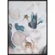 Orchidea kézzel festett falikép 638a kerettel Bézs 50x70 cm