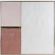 Absztrakt falikép 645a kerettel Fehér/rózsaszín 80x80 cm
