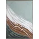 Absztrakt falikép 646 kerettel Menta 70x100 cm