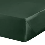Nova1 pamut-szatén lepedő Sötétzöld 180x210 cm