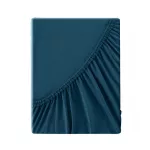 Adela jersey pamut gumis lepedő Gránátkék 140x200 cm +30 cm