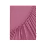 Adela jersey pamut gumis lepedő Rózsaszín 90x200 cm +25 cm