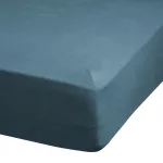 Adela jersey pamut gumis lepedő Sötét türkiz 140x200 cm +30 cm
