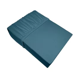   Adela jersey pamut gumis lepedő Sötét türkiz 90x200 cm +25 cm
