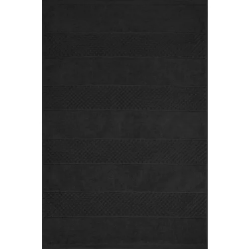 Jessi pamut fürdőszoba szőnyeg Fekete 60x90 cm