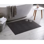 Jessi pamut fürdőszoba szőnyeg Fekete 60x90 cm