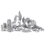 Eldo1 dekor figura Ezüst 20x9x14 cm