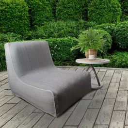   Felfújható kerti fotel vízálló anyagból Ezüst 70x90x70 cm