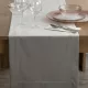 Melinda bársony asztali futó Ezüst 40x140 cm