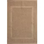 Olivia pamut fürdőszoba szőnyeg arany színű hímzéssel Bézs 50x70 cm