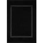 Olivia pamut fürdőszoba szőnyeg arany színű hímzéssel Fekete 50x70 cm