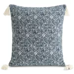 Fabia rojtos párnahuzat geometrikus mintával Gránátkék 45x45 cm