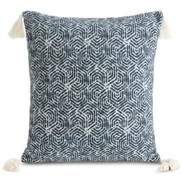   Fabia rojtos párnahuzat geometrikus mintával Gránátkék 45x45 cm