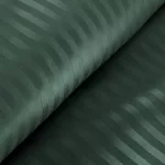 Vera egyszínű csíkos pamutszatén ágynemű garnitúra Sötétzöld 140x200 cm - 70x80 cm 1db