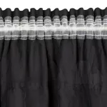 Aura fodros fényáteresztő függöny Fekete 140x270 cm