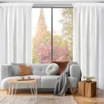 Lucy fényáteresztő függöny voile anyagból Fehér 140x270 cm
