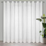 Lucy fényáteresztő függöny voile anyagból Fehér 200x250 cm