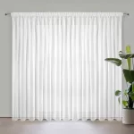 Lucy fehér  fényáteresztő függöny voile anyagból 200x270 cm
