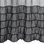 Carli fodros fényáteresztő függöny Fekete 140x250 cm