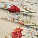 Pipacsos gobelin asztali futó Natúr 40x100 cm +/-5%