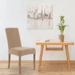Rácsos szerkezetű székhuzat Bézs 35x55x30 cm