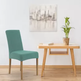 Rácsos szerkezetű székhuzat Türkiz 35x55x30 cm