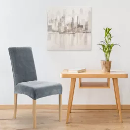   Víztaszító bársony székhuzat 04 Acélszürke 35x55x30 cm