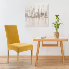   Víztaszító bársony székhuzat 04 Mustársárga 35x55x30 cm
