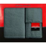 Evi Pierre Cardin 3db-os pamut törölköző szett Sötét menta