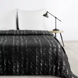   Blink1 mikroszálas ágytakaró ezüst fényű mintával Fekete 170x210 cm