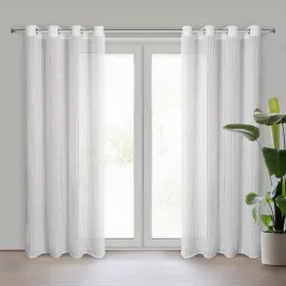 Selma Eva Minge függöny Fehér 135x250 cm