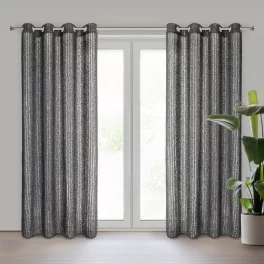Selma Eva Minge függöny Fekete 135x250 cm
