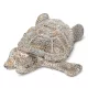 Bary teknős figura Acélszürke 15x12x6 cm