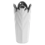 Nira kerámia váza Fehér 13x13x28 cm