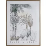 Falikép 647a Szürke 45x60x2 cm - 5 cm