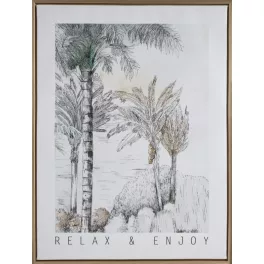 Falikép 647a Szürke 45x60x2 cm - 5 cm