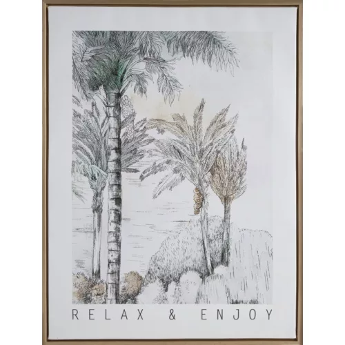 Falikép 647a Szürke 45x60x2 cm - 5 cm