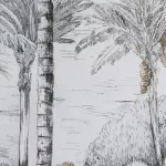 Falikép 647a Szürke 45x60x2 cm - 5 cm