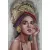 Női alakot ábrázoló kézzel festett falikép 648 Barna 70x100x3 cm