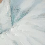 Női alakot ábrázoló kézzel festett falikép 649 Világoskék 80x120x3 cm