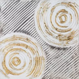 Bohém stílusú falikép 651a Fehér 60x60x3 cm