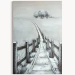 Tájkép 653 Szürke 80x120x3 cm