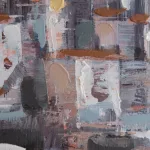 Tájkép 654 Kék 70x140x3 cm