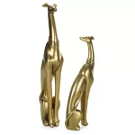 Dog dekor szobor Arany 13x7x36 cm